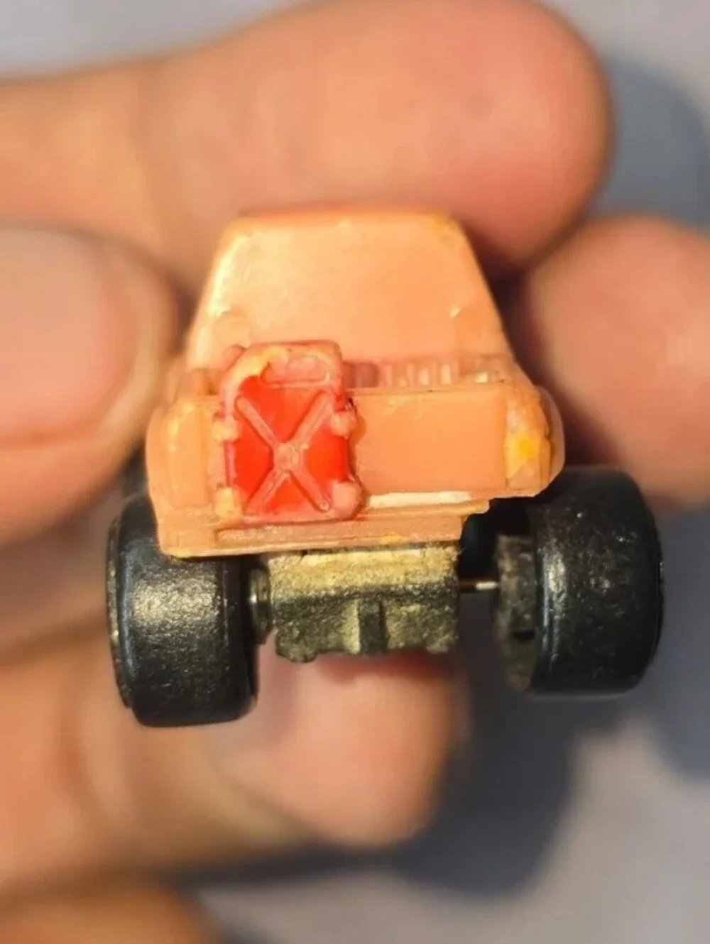 Vintage 1987 Road Champs Micro Machine Monster Truck PINK JEEP